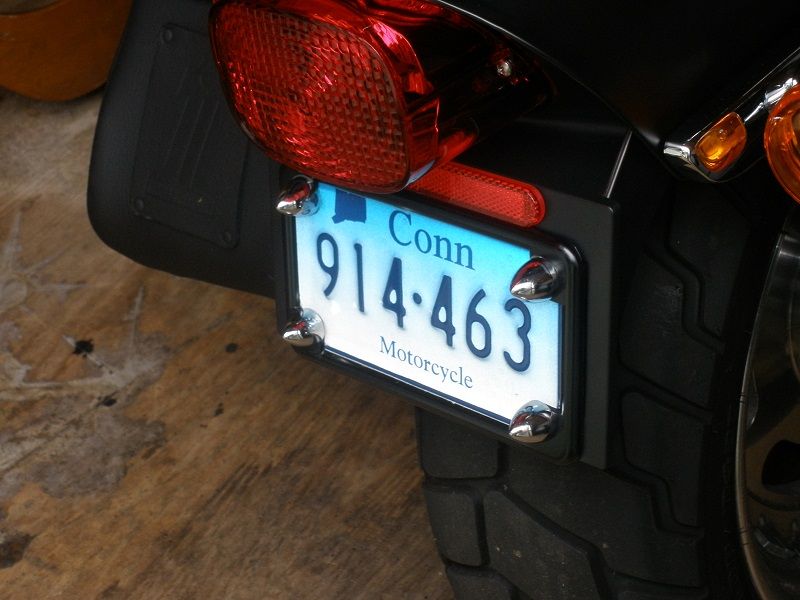 How to install license plate frame? Harley Davidson Forums